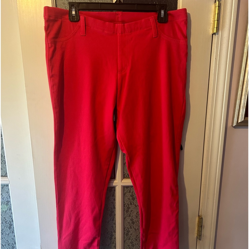 WOMENS BRIGHT PINK JEGGINGS FADED GLORY XL